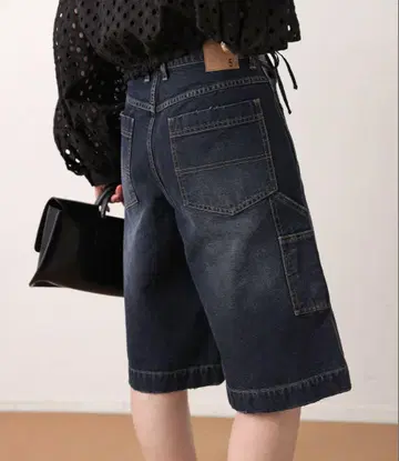 스픽 앤 스팬 5 1/2 DUCK HALF DENIM 28 네이비