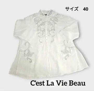 C'est La Vie Beau 시스루 블라우스 사이즈 40