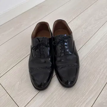 블랙 가죽 신발 25cm