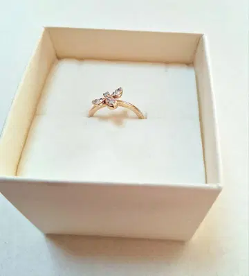 agete 아가트 K10 다이아몬드 핑키링 5호 반지 벌