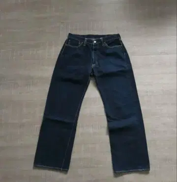 W34 다크 네이비 FLATHEAD 3005XX 데님 팬츠 레드 이어