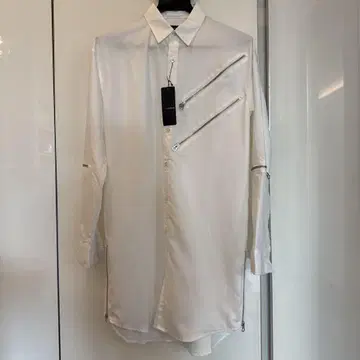 CIVARIZE 화이트 셔츠 지퍼