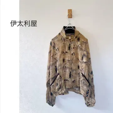 La Moda GOJI 이타리야 올 패턴 집업 후드티 애니멀 무늬
