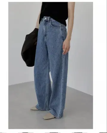 Na.e Wide Loose Jeans _Deep Blue M 사이즈