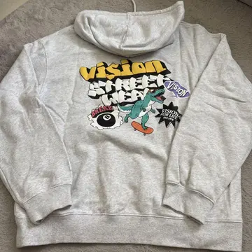 VISION 스트릿웨어 후드티 그레이 M