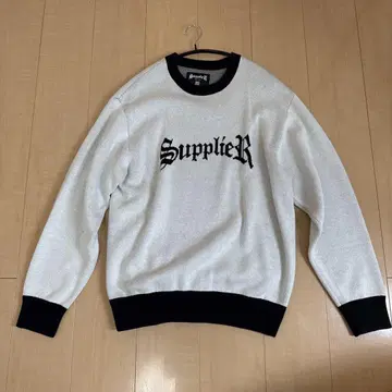 Supplier 맨투맨 트레이닝복 그레이/블랙