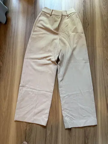 PLST 베이지 와이드 팬츠 S