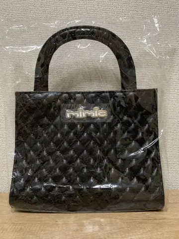 mimic 퀼팅 토트백 블랙