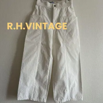 R.H.VINTAGE 와이드 팬츠 XS 화이트