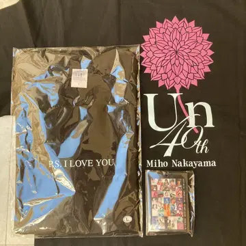나카야마 미호 40th P.S. I LOVE YOU 티셔츠 L 사이즈