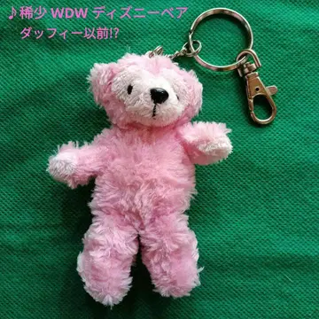 레어 WDW 디즈니 베어 봉제 인형 키체인 핑크 디즈니 월드