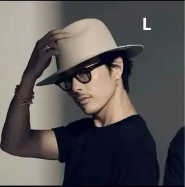 Rily 베이지 울 펠트 햇 L