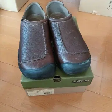 킨 KEEN Brown Leather Slip On 남성용 28cm