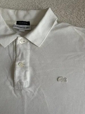 LACOSTE EXCLUSIVE EDITION 반팔 피케 셔츠 화이트