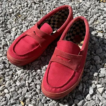 VANS 코인 로퍼 타입 슬립온 빨간색 27.5cm