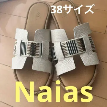 Naias 샌들 38 사이즈 베이지 계열