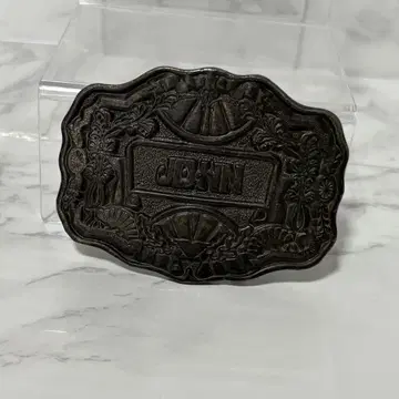 y062816 JOHN 버클 벨트 빈티지 로고