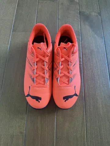 실내용 Puma 축구화 오렌지 24cm