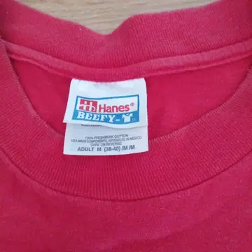 Hanes Beefy-T 90S 90년대 구제 의류 티셔츠