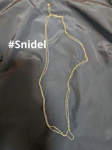 Snidel 골드 얇은 체인 목걸이