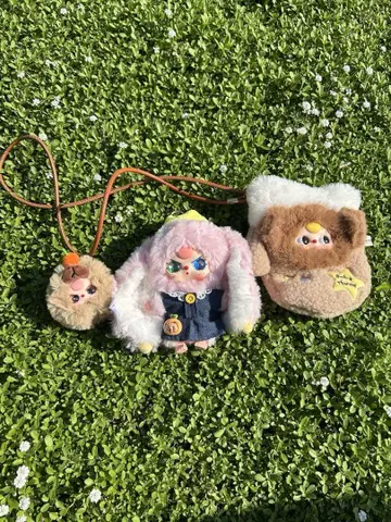 BabyThree 베이비 쓰리 봉제 인형 3개 세트 인형 파우치