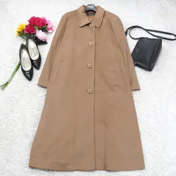 G7495*극상 캐시미어 A라인 롱 코트 카멜 M-L