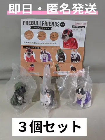 프렌치 불독 프렌즈 3개 세트 미사용 새상품