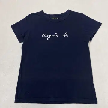 agnes b. 에네스 베 로고 반팔 티셔츠
