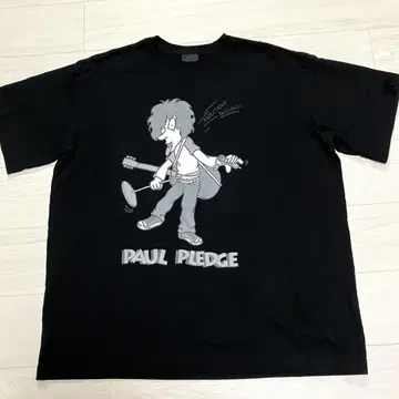 pledge 플레지 밴딩 모티브 티셔츠 초기 미우라 히데노리