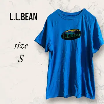 엘엘빈 티셔츠 반팔 S 로고 블루 면 L.L.Bean