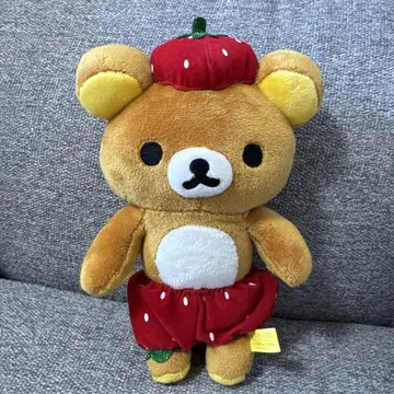 당시의 물건 레어 리락쿠마 봉제 인형 2011년 이치고 모자