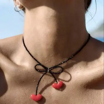 ZARA 자라 완판템 하트 리본 목걸이 초커