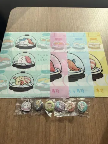 치이카와 (먼작귀) 쿠라스시 클리어 파일 캔뱃지