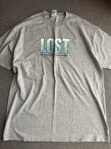 90년대~00년대 LOST 티셔츠 영화 드라마 로스트 그레이 빅 사이즈