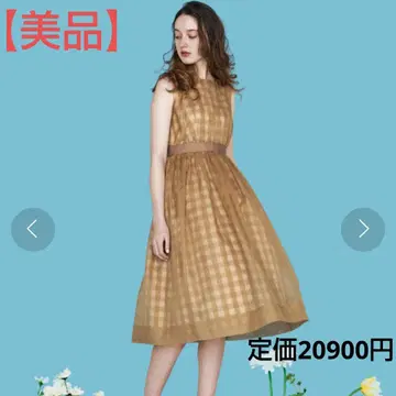 스트로베리 필드 유니버설 뮤즈 오간자 체크 원피스