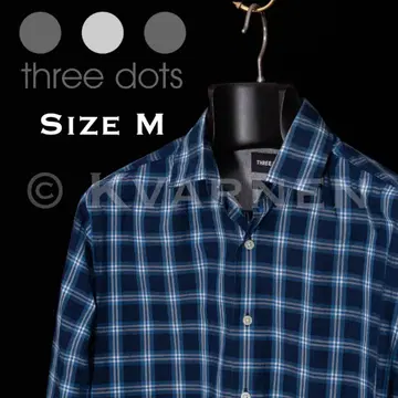 Three Dots 체크 셔츠 사이즈 M
