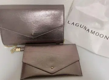 LAGUNAMOON 샤인 실버 클러치백