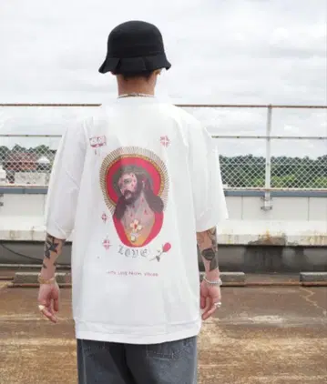 24ss COOTIE Print S/S Tee (JESUS) -White