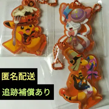 포켓몬 할로윈 아크릴 참 컬렉션 3개 세트