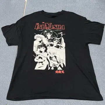 00s " INUYASHA " 애니메이션 프로모션 티셔츠 XL