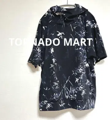 토네이도 마트 TORNAMOMART 뱀부 프린트 돌먼 후드티 M
