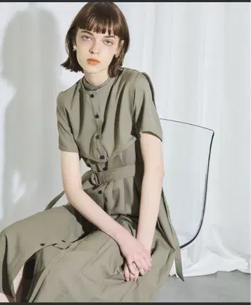 세일러 카라 플리츠 원피스