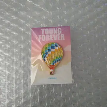 BTS 꽃미남 YOUNG FOREVER 열기구 핀 배지