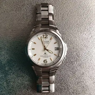 CITIZEN Eco-Drive 아테사 전파 솔라 손목시계 티타늄