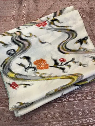 생크림색 이세자키 명선 세탁, 풀기, 옷감