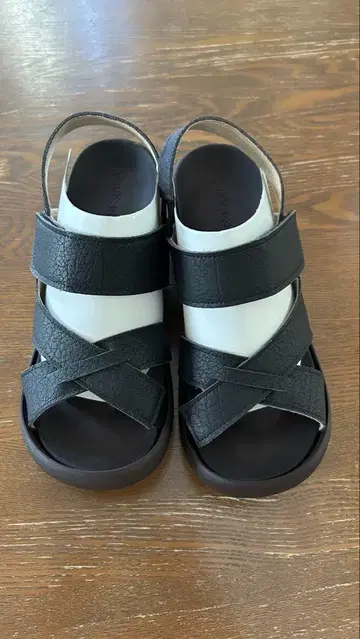 새상품 Re:getA R2682 블랙 샌들 S 사이즈
