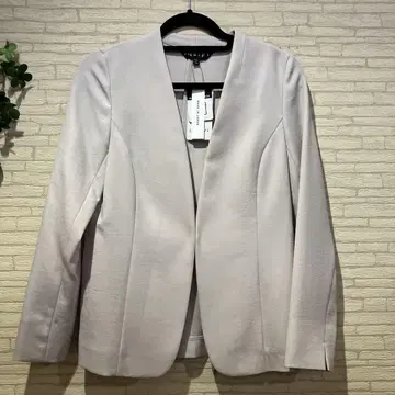 새상품 노카라 자켓 베이지