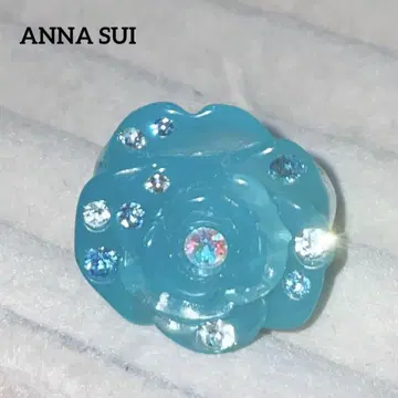 안나수이 ANNA SUI 반지 장미 15호 사이즈 그린 새상품급