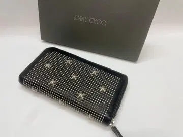 가격 인하 지미추 Jimmy Choo 라운드 스터드 장지갑