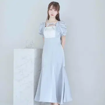 tack mermaid dress 스카이블루 그레이